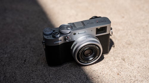 The Fuji X100V perfectly splits the difference between a mirrorless Sony camera and an iPhone.