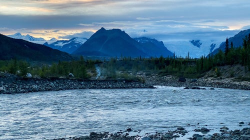 Sunset at Wrangell–St. Elias