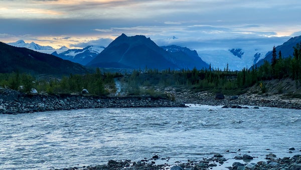 Sunset at Wrangell–St. Elias
