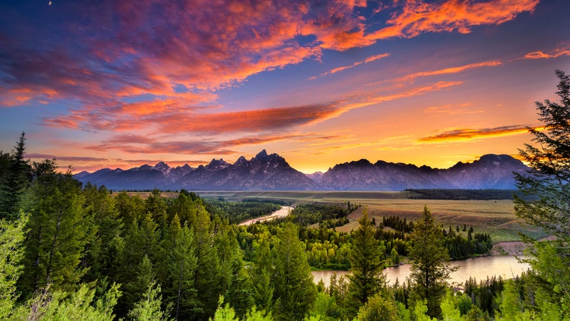 Summer Sunset at Snake River Overlook