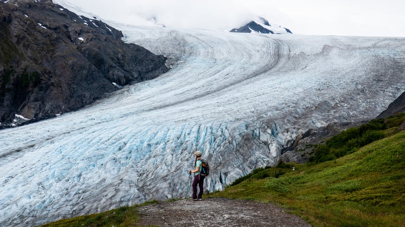The author at the Exit Glacier