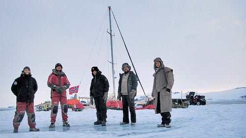 The crew of the Berserk in Antarctica, 2011