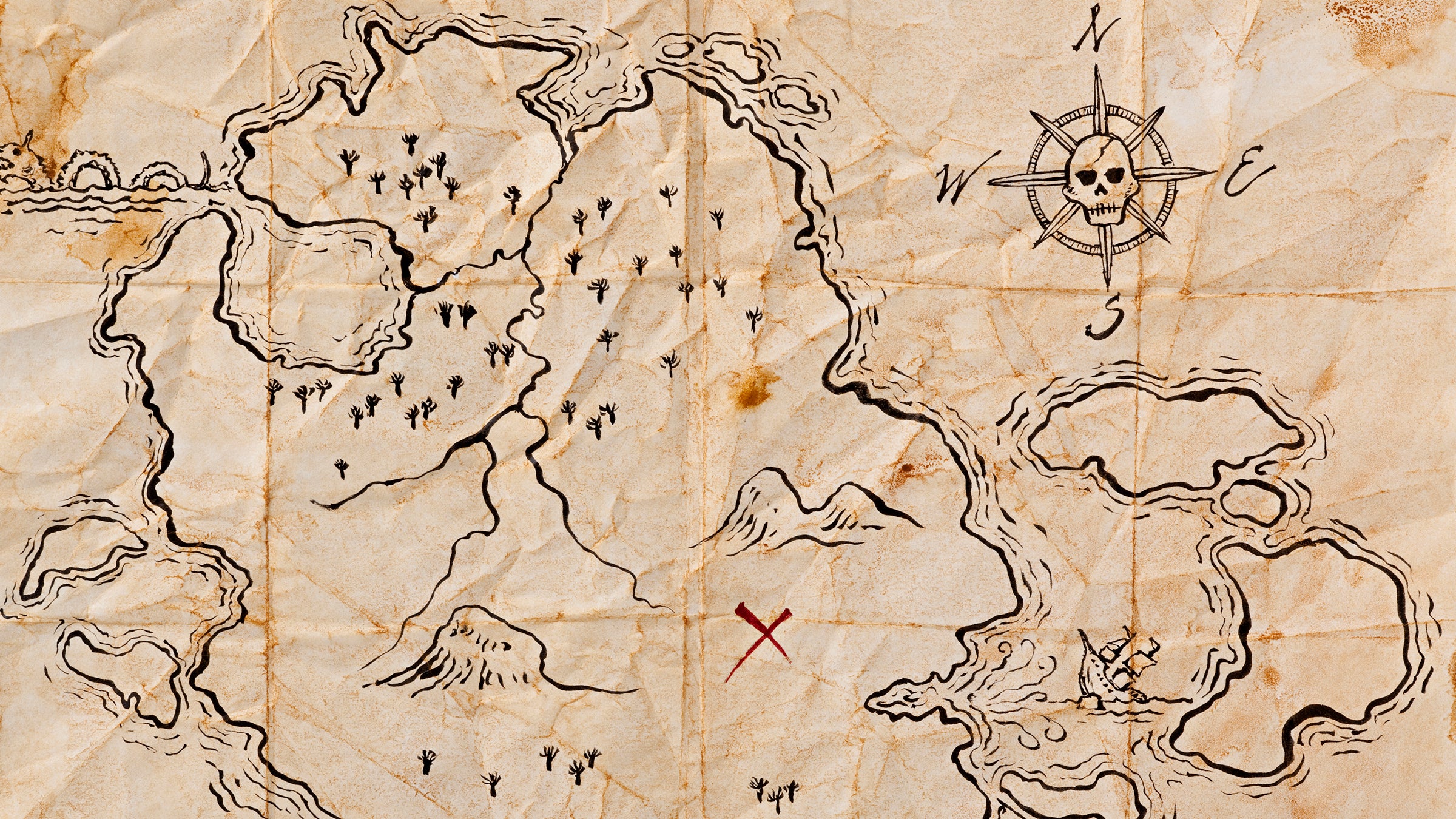 The Story Behind The Forrest Fenn Treasure Hunt Outside Online   Treasure Pirate Map H 