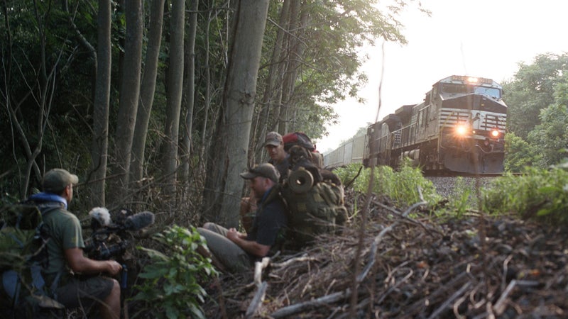 “The trains were so heavy and fast that they seemed to set the whole world in motion, vibrating the air and raising a strange pitch from the rail that fell at the edge of human hearing.”