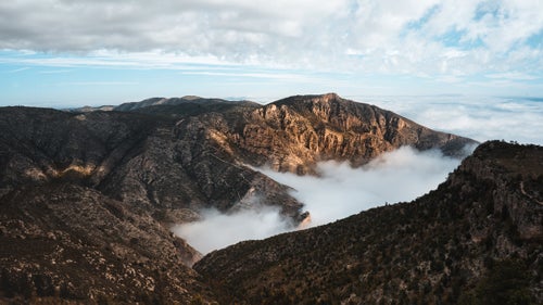 Sunrise in Guadalupe Mountains National Park