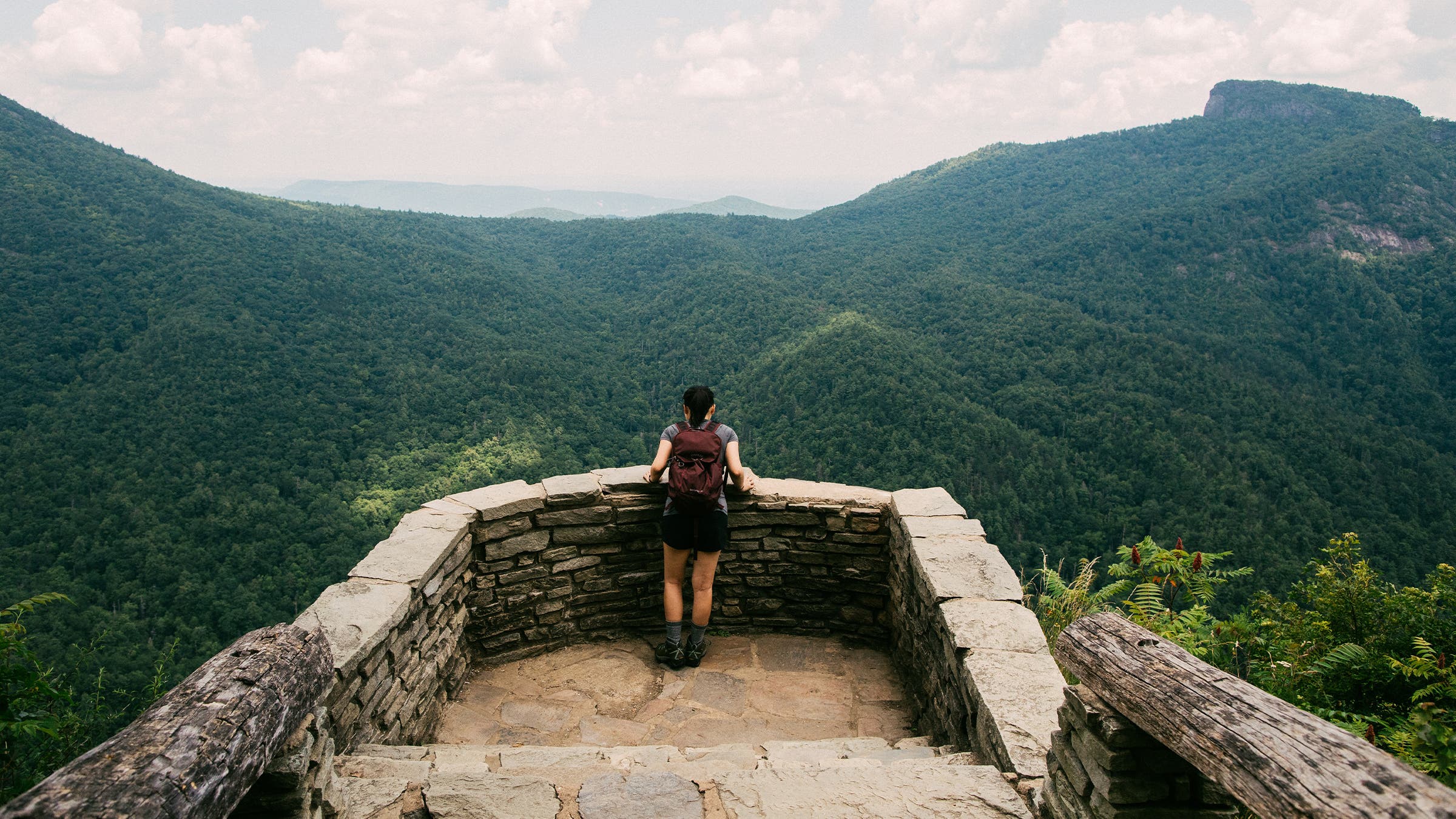 A view of Linville Gorge in Pisgah National Forest