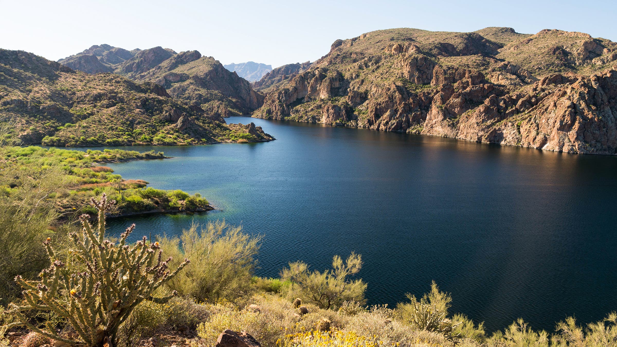 Saguaro Lake in Tonto National Forest