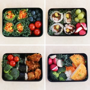 In addition to being portable, bentos are eaten at room temperature and typically not refrigerated, making them perfect for your next road trip or camping adventure.