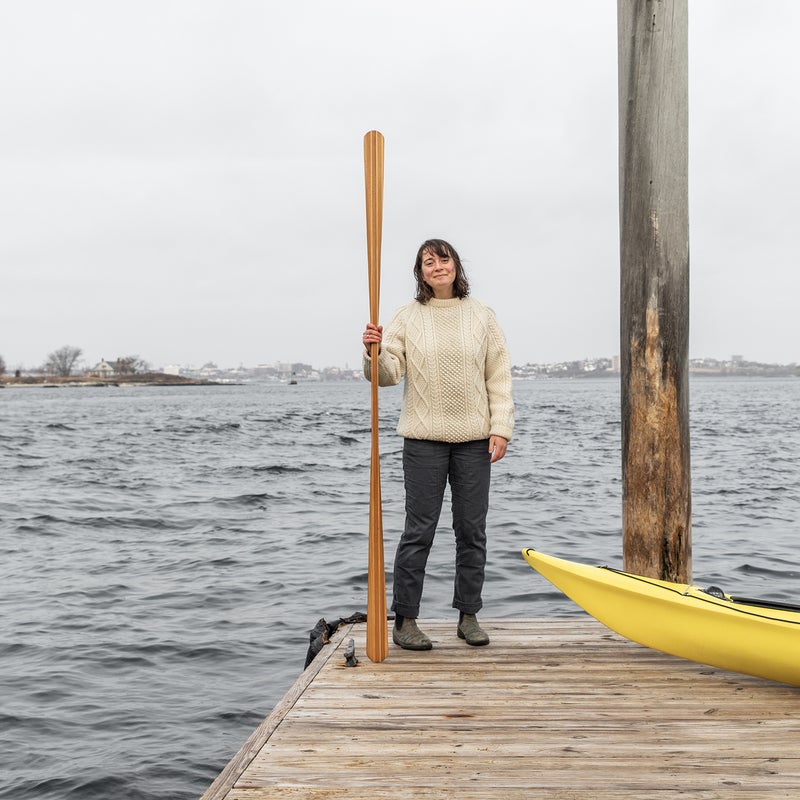 The author in Peaks Island, Maine