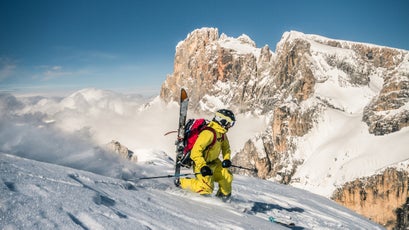 Telemark Skiing In Big Mountains