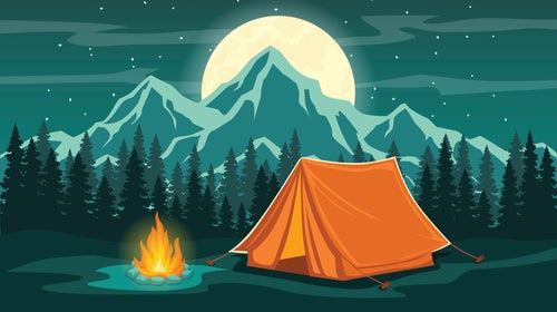 Part of the beauty of the outdoors, of camping, is that you’re getting away from other people’s expectations. It’s a perfect chance to practice letting go of your own. 