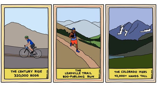 What if you asked a gear-shop employee, “What’s the capacity of this backpack in cubic yards?” That would be ridiculous.