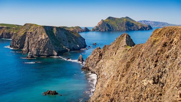 Inspiration Point view on Anacapa Island in Channel Islands National Park California