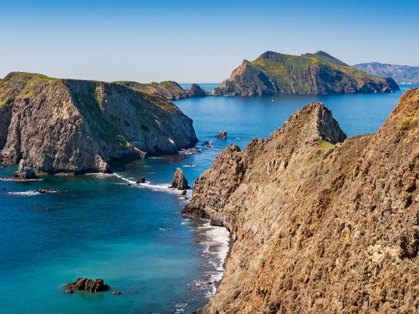 Inspiration Point view on Anacapa Island in Channel Islands National Park California