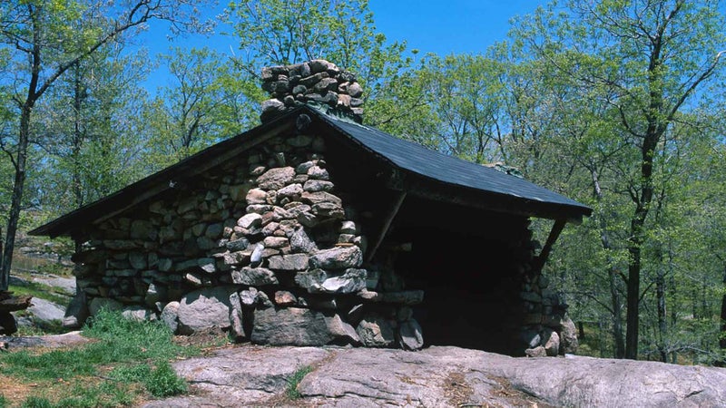 The Fingerboard Shelter in Harriman State Park, New York