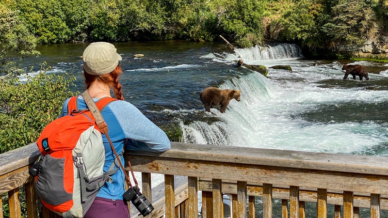 One of Katmai’s viewing platforms