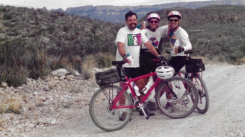Don, left, and friends at the Big Bend ride