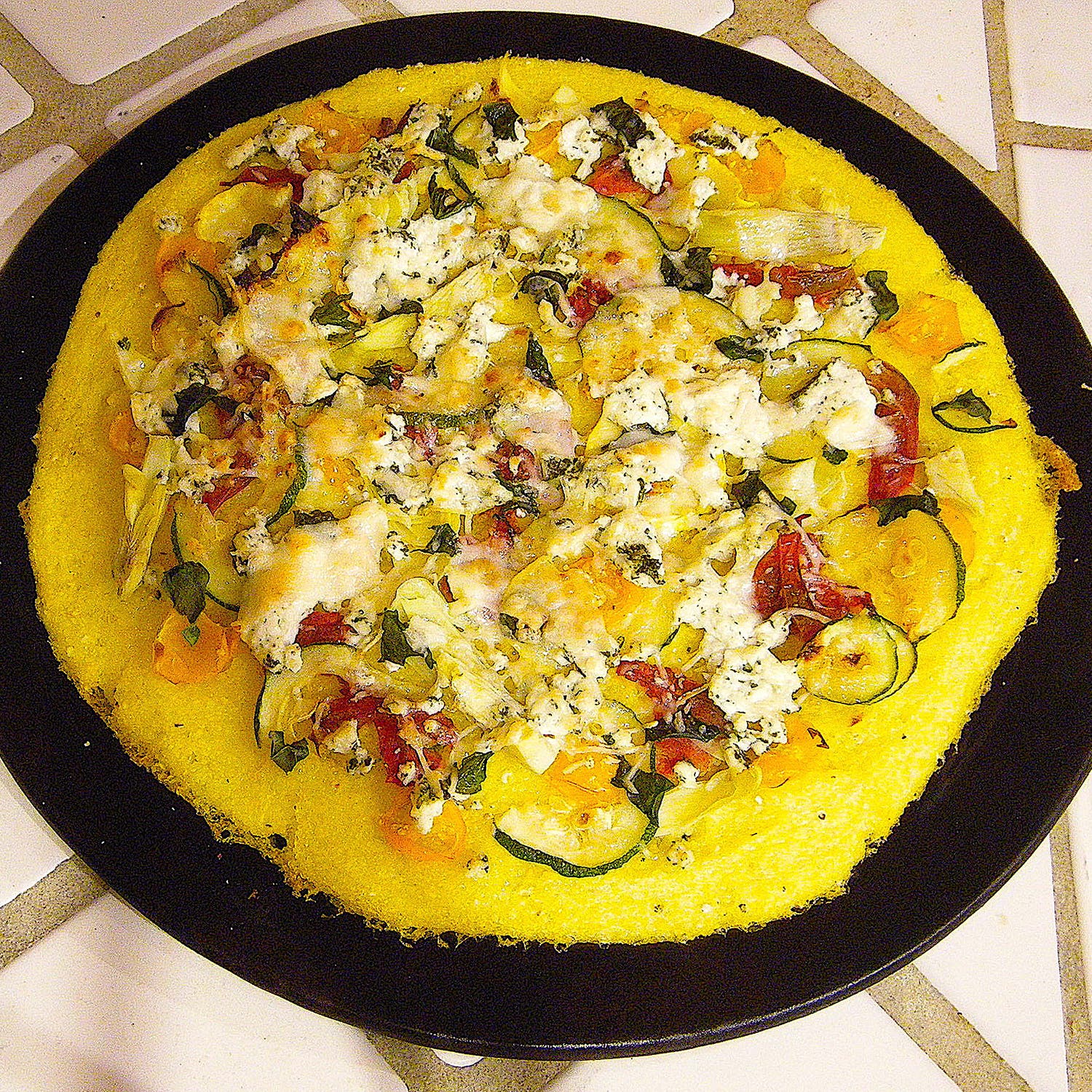 Pizza polenta