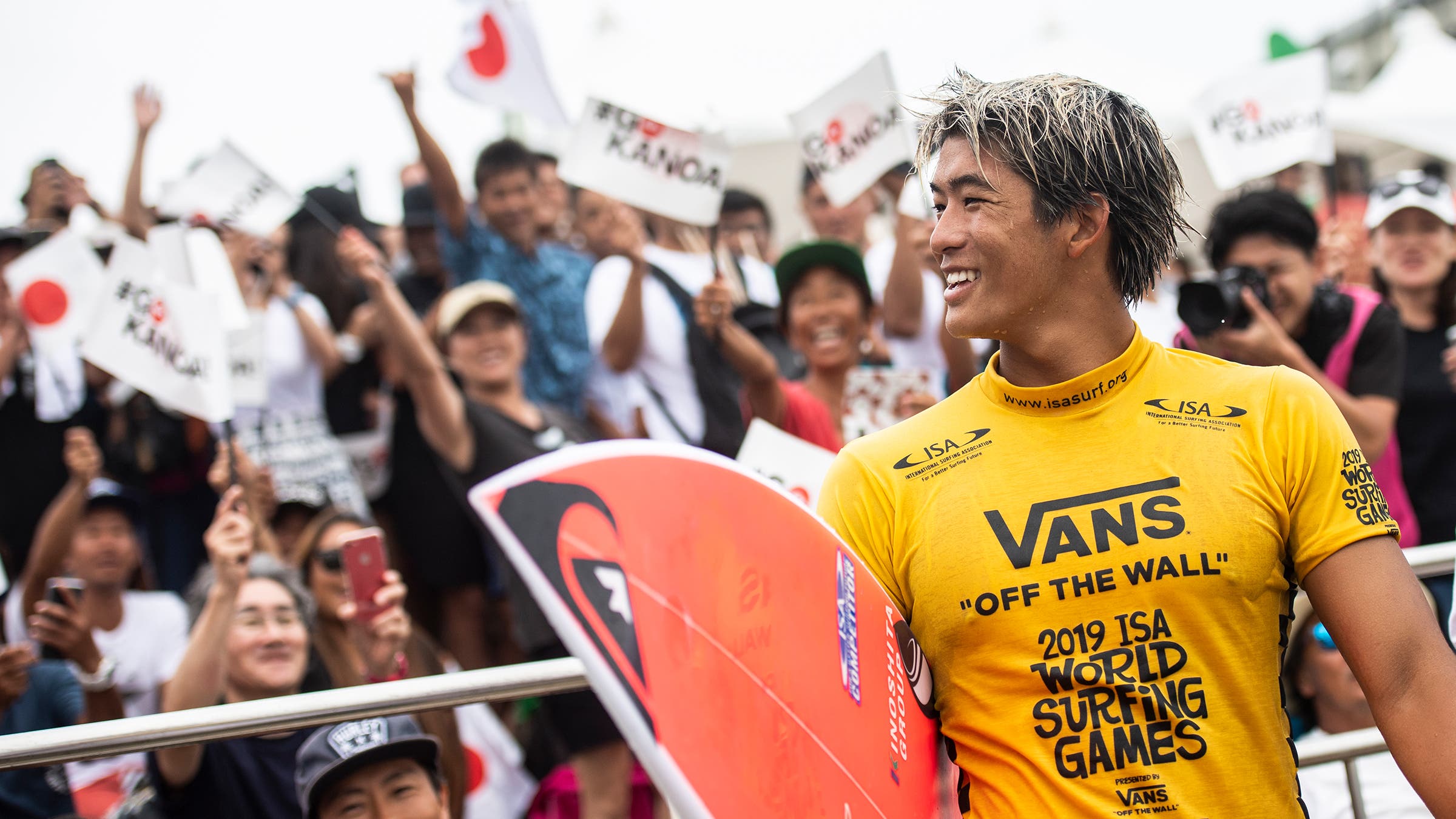 Kanoa Igarashi of Japan seen at the ISA World Surfing Games in Miyazaki, Japan on September 13, 2019.