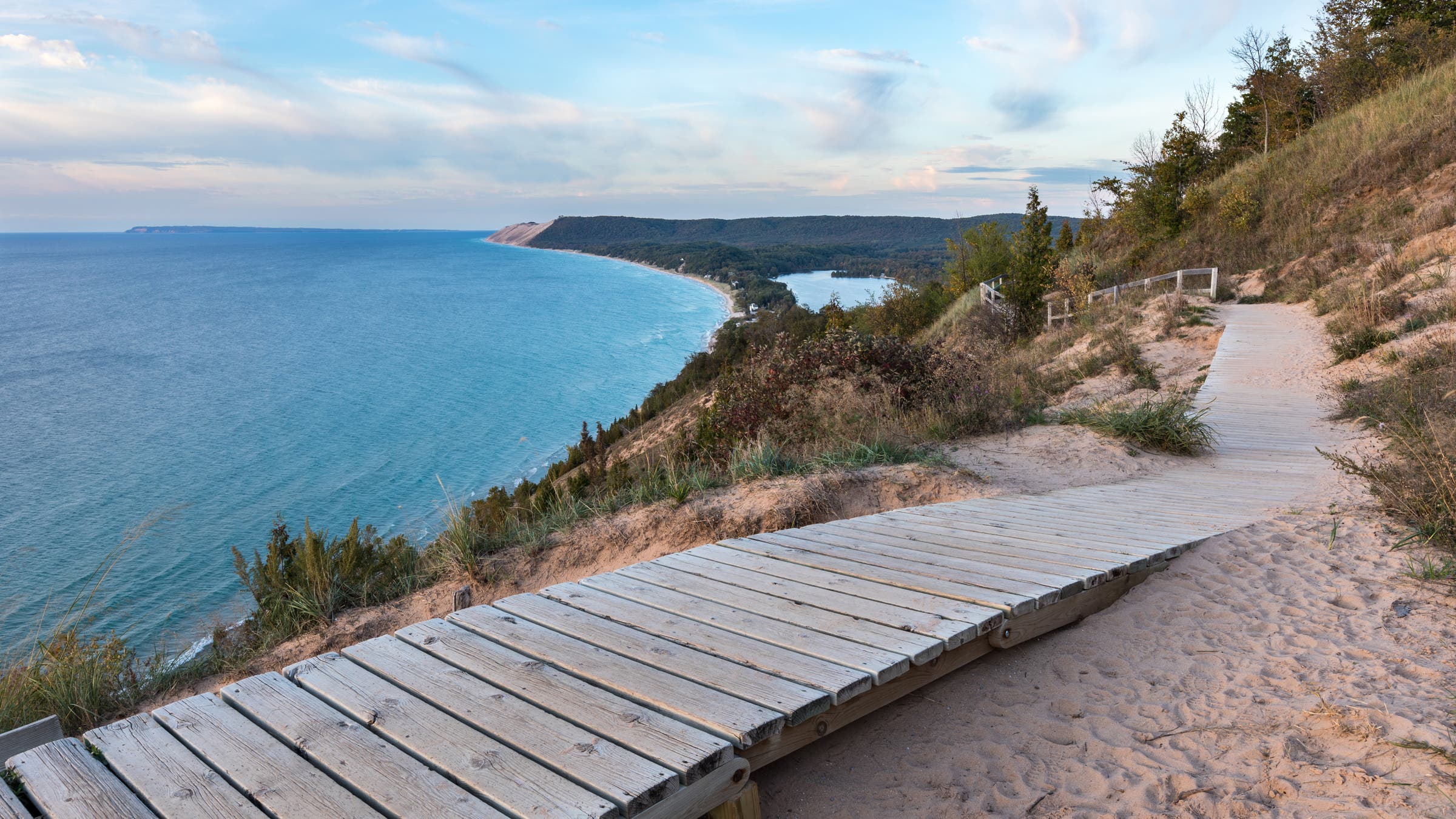 Overlook at sleeping bear dunes