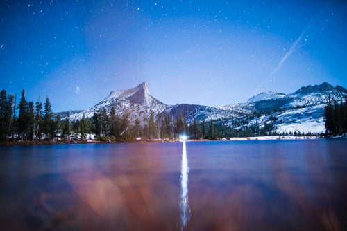 staring at a lake