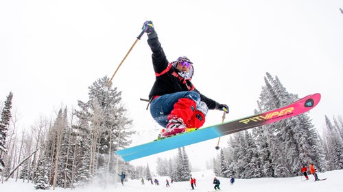 Mumford in Deer Valley, teaching the Gronk brothers ski skills