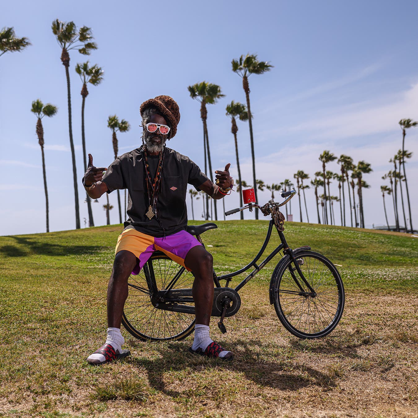 At the Coco Bronze photo shoot