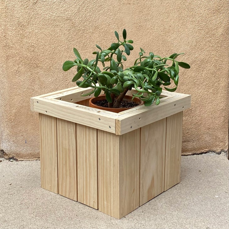 Finished planter box
