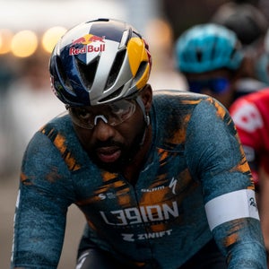 Justin Williams competes in the Boise Twilight Criterium