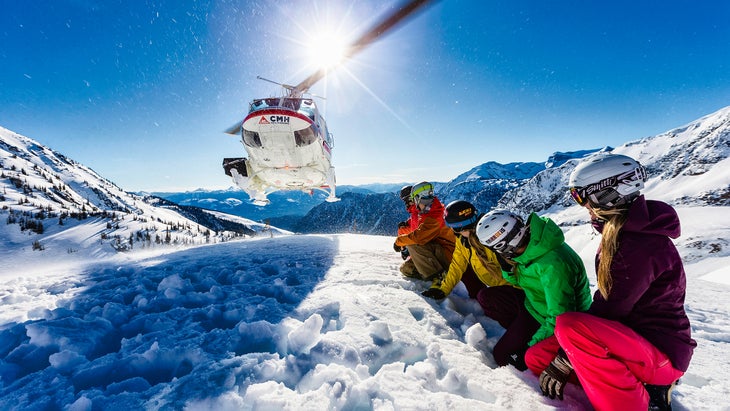 Canada heli-skiing