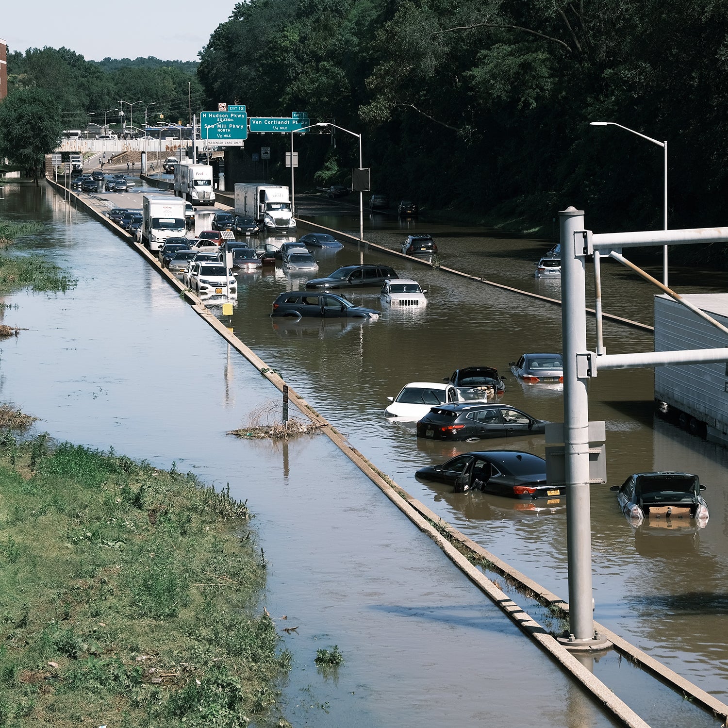 Remnants Of Hurricane Ida Move Through Northeast Causing Widespread Flooding