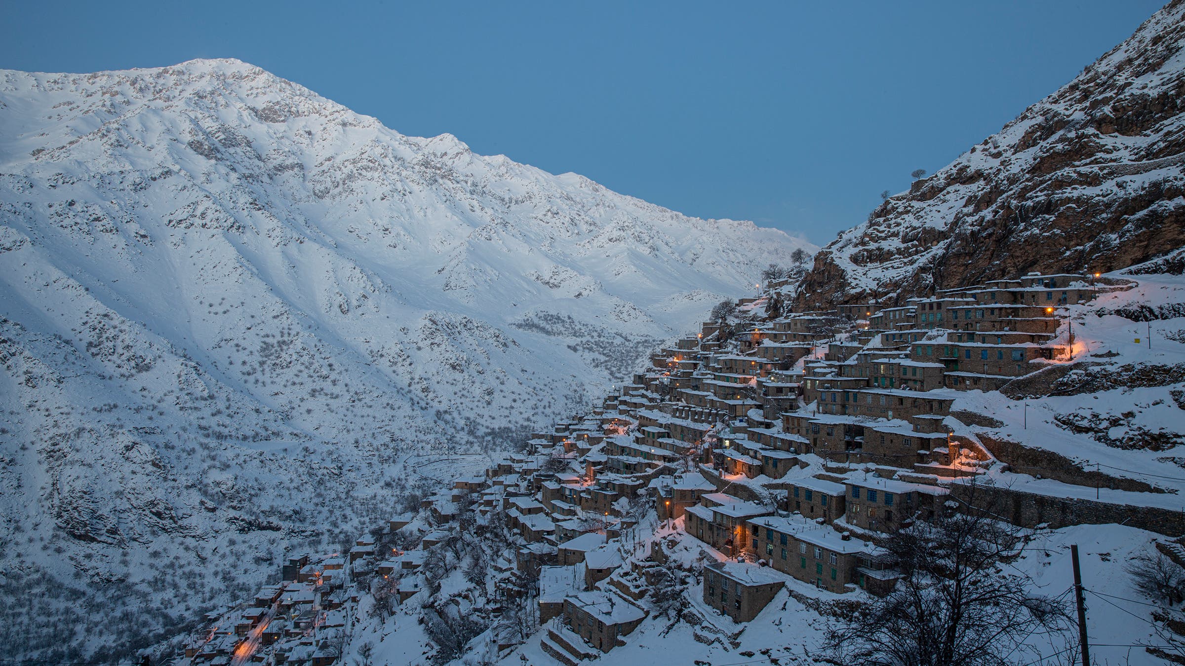 The Iranian Kurdish town of Hawraman Takht