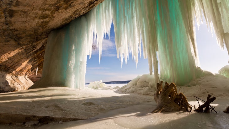 Ice Curtains on Grand Island