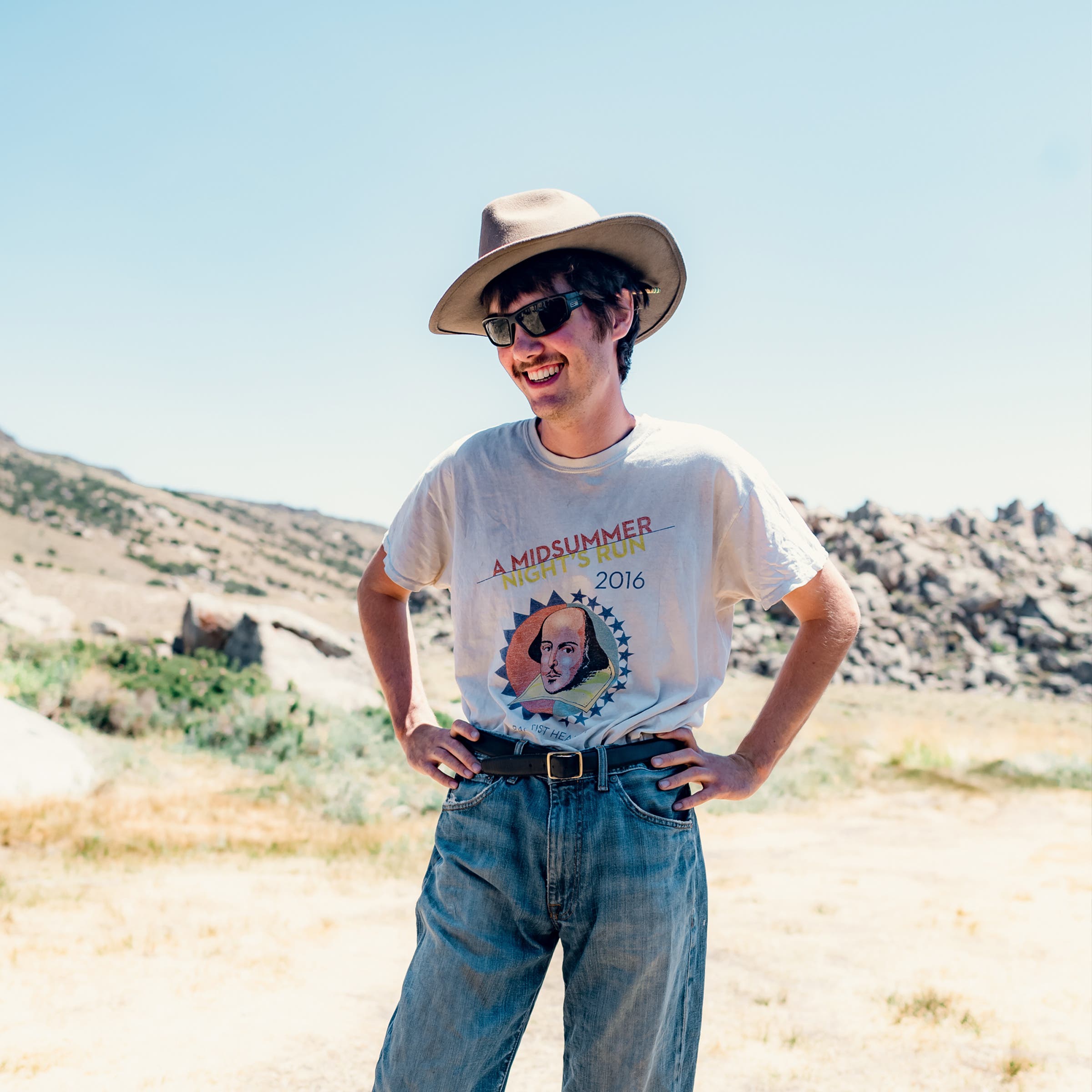 Sam Clark hanging around by Cow Camp