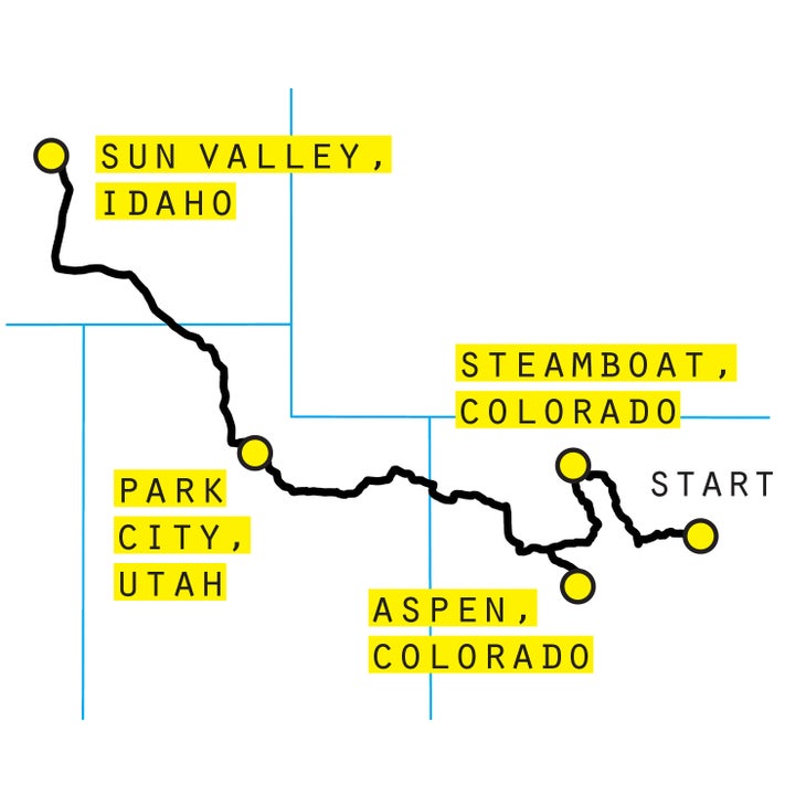 West coast road trip map