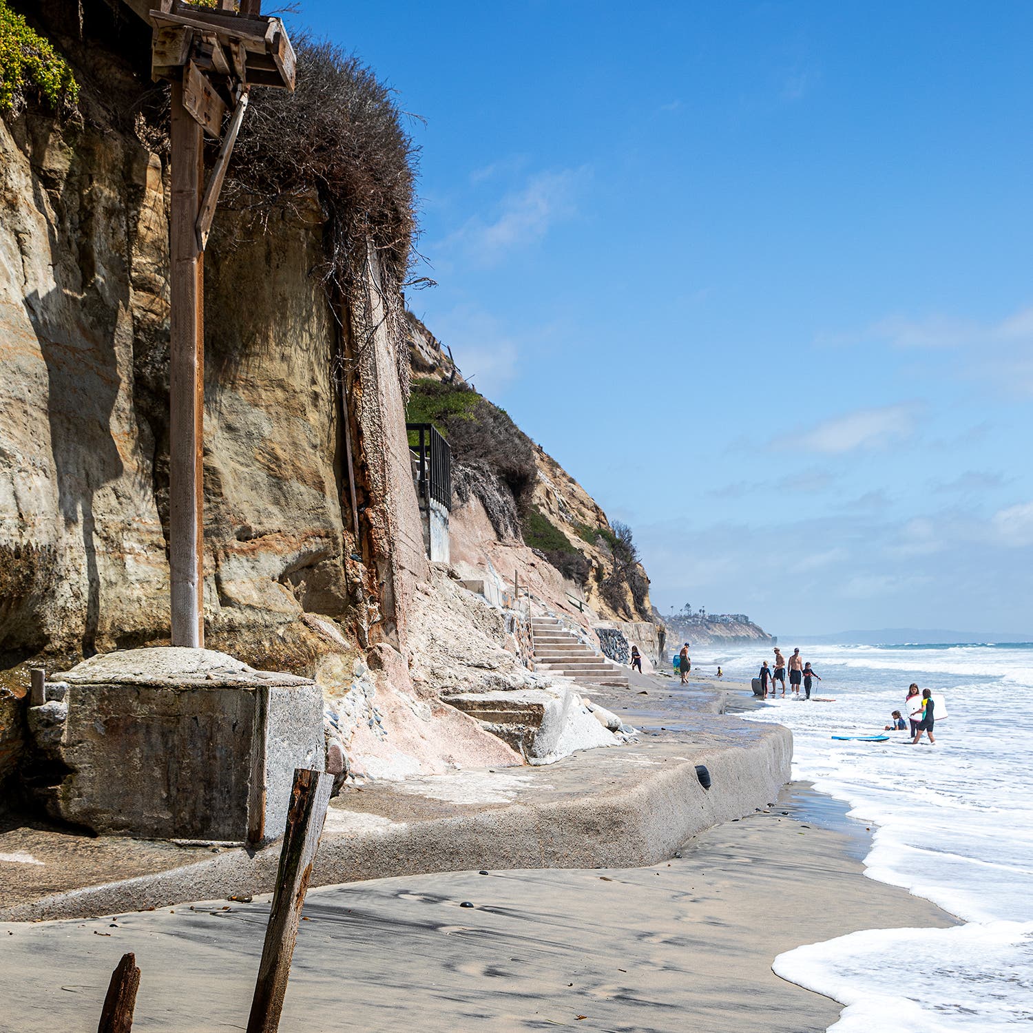 A damaged private staircase near Beacon’s