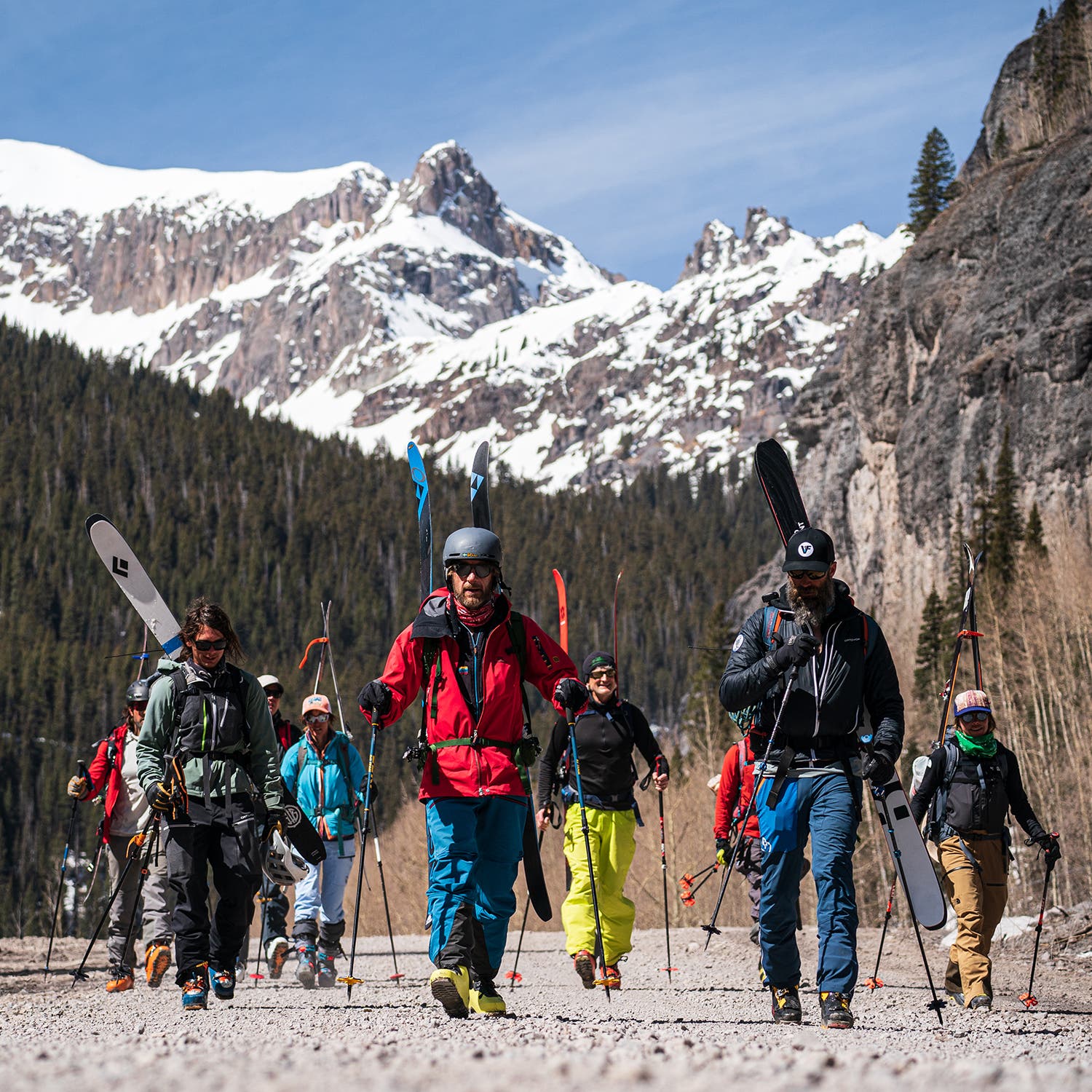 Heading to the pickup point