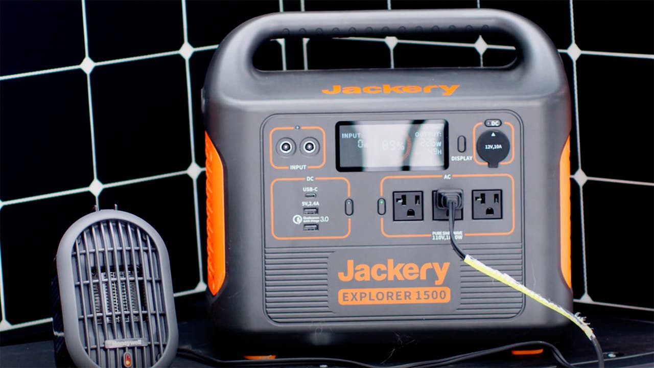 closeup of solar generator