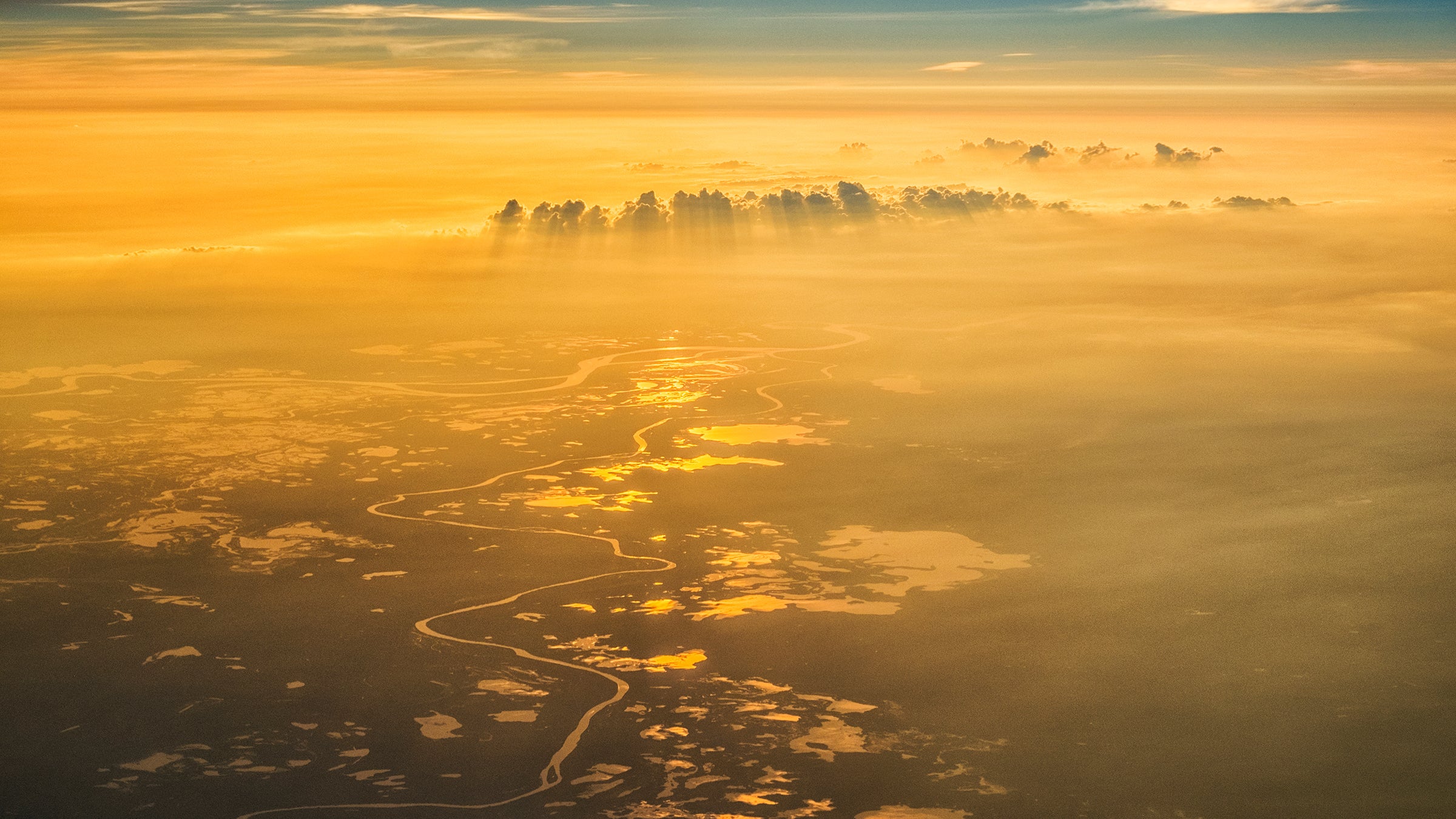 Magdalena River at Sunset, Colombia