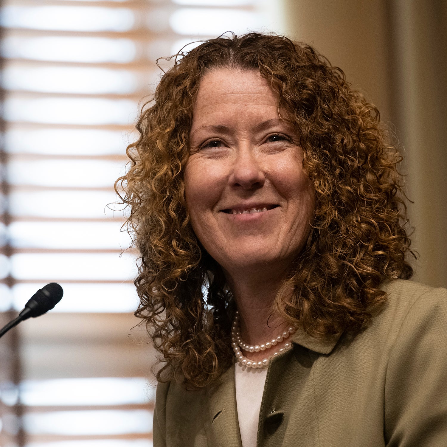 Tracy Stone-Manning testifies during a Senate Energy and Natural Resources Committee Confirmation hearing