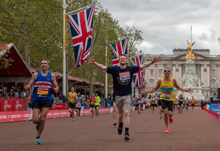 London Marathon finish line