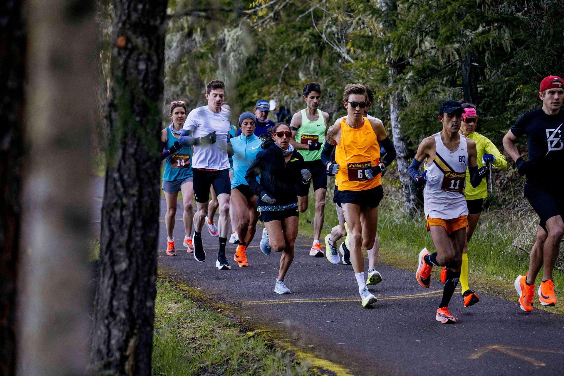 start of Des Linden 50K 