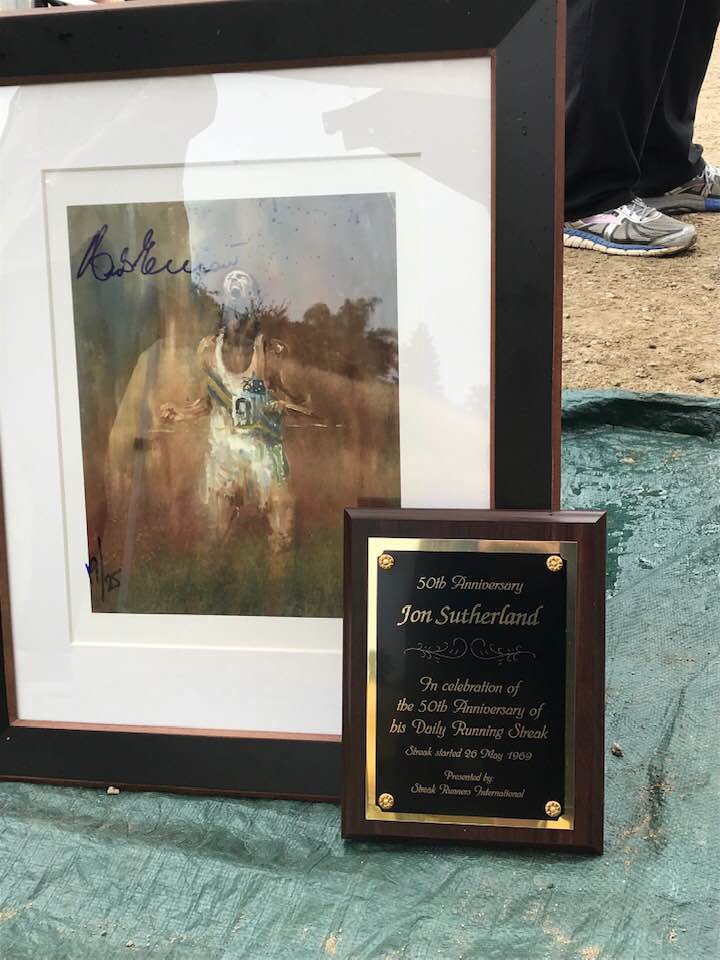 50th Plaque and Herb Elliott Painting