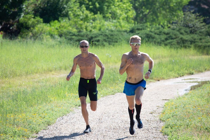 Dathan Ritzenhein and Parker Stinson speed workout