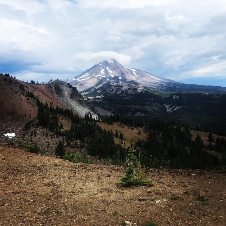 Mt. Hood view after the grueling FKT attempt on the PCT