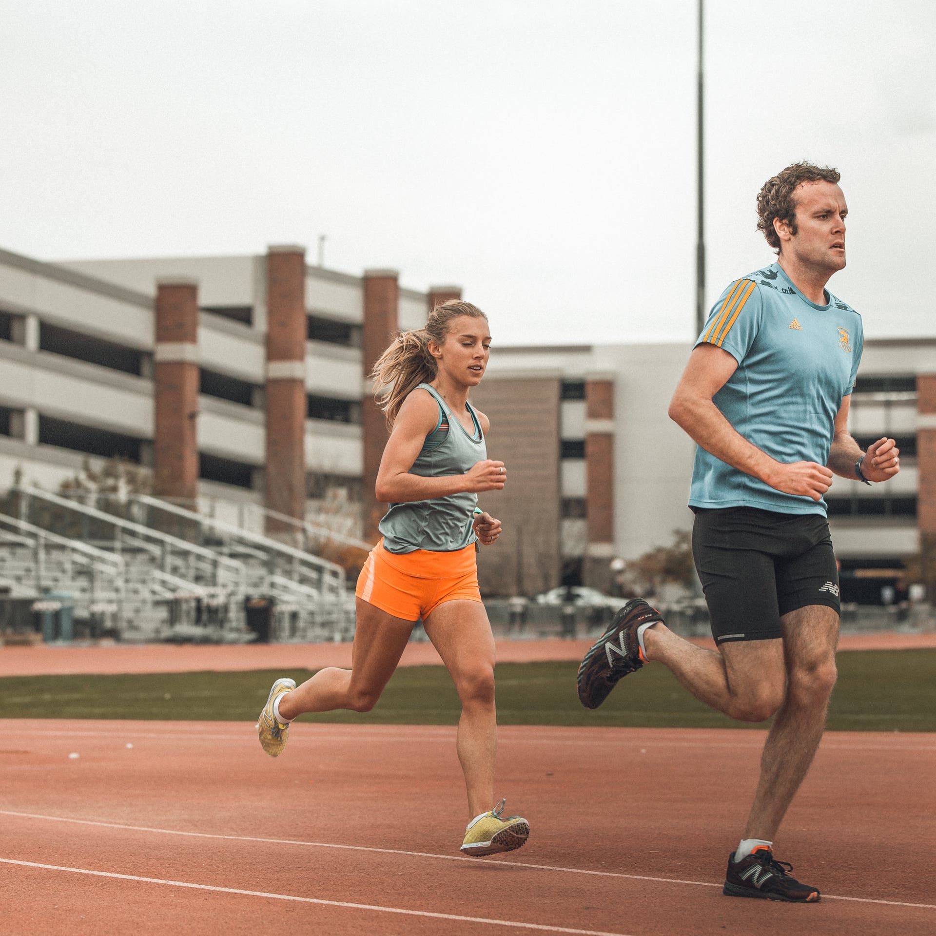 Emily Sisson training with husband Shane Quinn