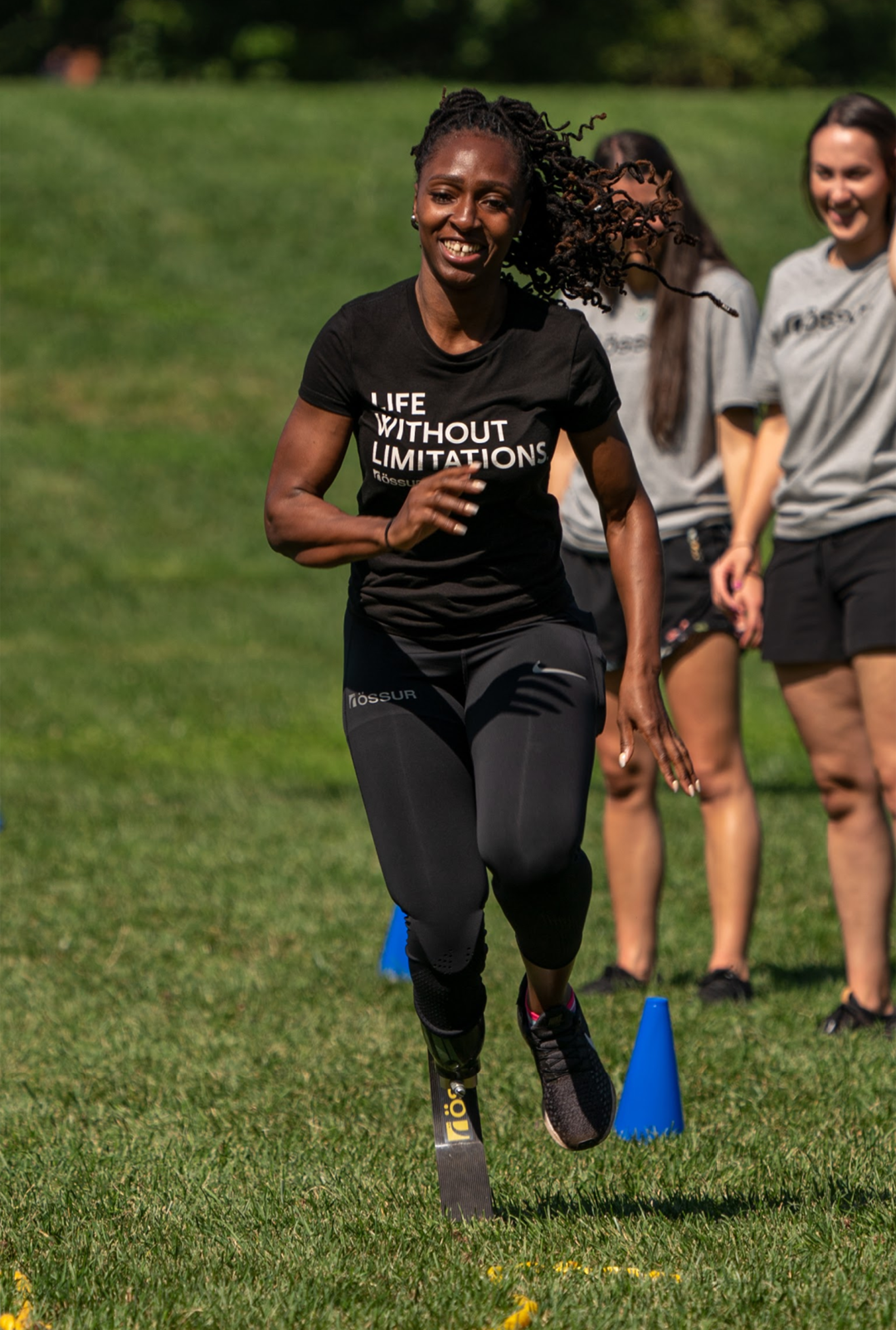 Paralympian Femita Ayanbeku training