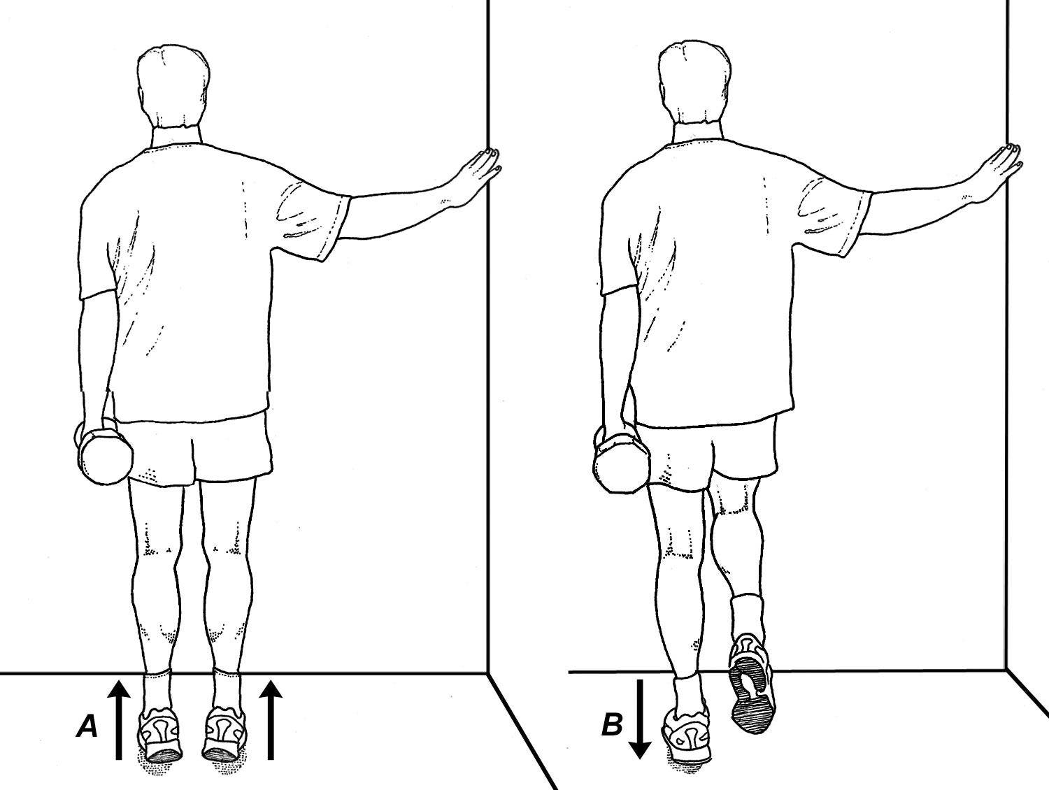 eccentric heel drops