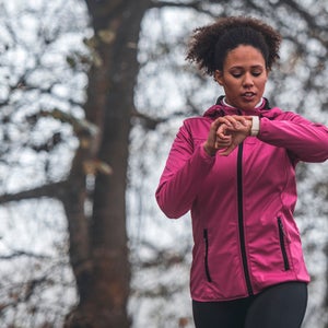 checking watch to train by time