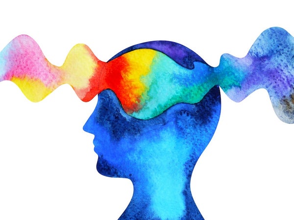 human head chakra power inspiration abstract thinking watercolor painting illustration design hand drawn